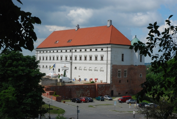 Widok na zamek ze wzgórza katedralnego